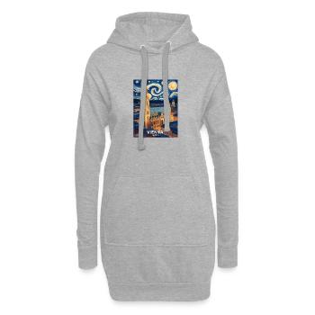 Wien - Hoodie-Kleid - Grau meliert - Vorne