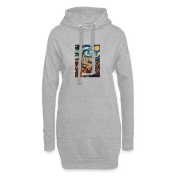Madrid - Hoodie-Kleid - Grau meliert - Vorne