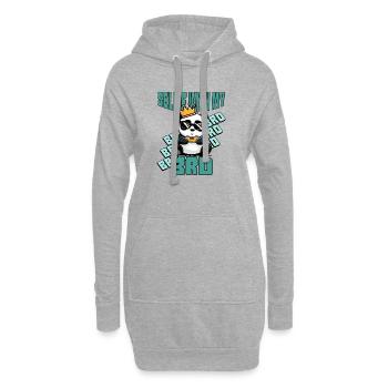 gaming selfie  - Hoodie-Kleid - Grau meliert - Vorne