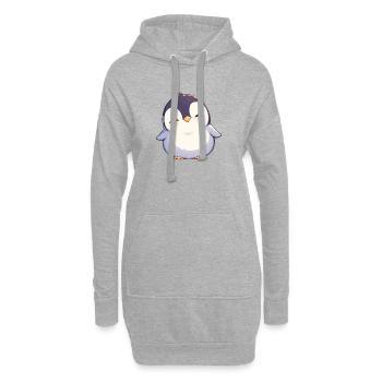 Pinguine Pinguin - Hoodie-Kleid - Grau meliert - Vorne