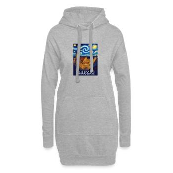 Leipzig - Hoodie-Kleid - Grau meliert - Vorne