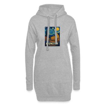 Münster - Hoodie-Kleid - Grau meliert - Vorne