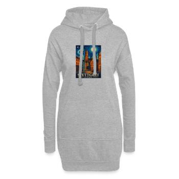 Stuttgart - Hoodie-Kleid - Grau meliert - Vorne