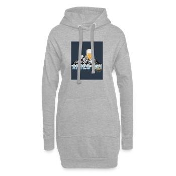 Après-Ski Party – Vive les pistes ! - Sweat-shirt à capuche long Femme - gris chiné - Devant
