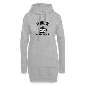 Camper Camping Campen Home est l’endroit où nous le garons - Sweat-shirt à capuche long Femme - gris chiné - Devant