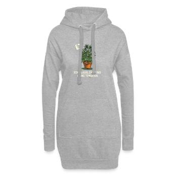 Tag 92 – immer noch keine Tomaten - Hoodie-Kleid - Grau meliert - Vorne
