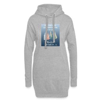 It’s the Most Wonderful Time of the Year – Winter - Hoodie-Kleid - Grau meliert - Vorne