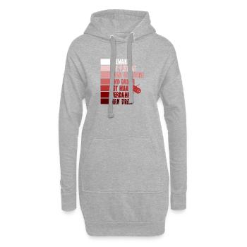 Papa Papa Gamer Gamer Gamer Gamer Gaming - Sweat-shirt à capuche long Femme - gris chiné - Devant