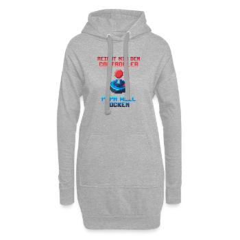 Papa Papa Gamer Gamer Gamer Gamer Gaming - Sweat-shirt à capuche long Femme - gris chiné - Devant