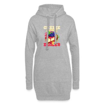 Kuchen - Hoodie-Kleid - Grau meliert - Vorne
