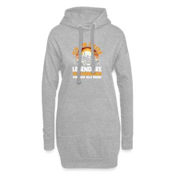 Agriculteur Agriculteur Agriculteur Tracteur Agricole - Sweat-shirt à capuche long Femme - gris chiné - Devant