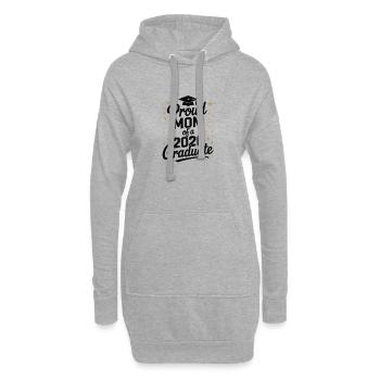 Stolze Mutter eines Absolventen des Jahres 2026 - Hoodie-Kleid - Grau meliert - Vorne