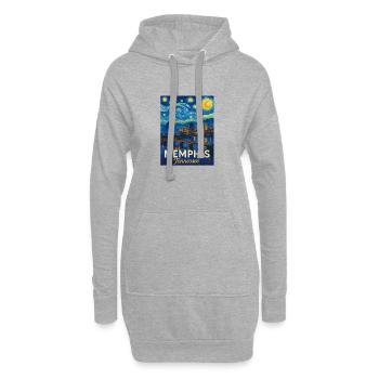 Memphis, Tennessee - Sweat-shirt à capuche long Femme - gris chiné - Devant