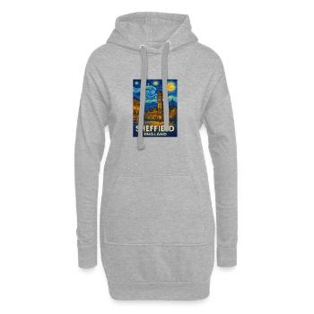 Sheffield England - Hoodie-Kleid - Grau meliert - Vorne