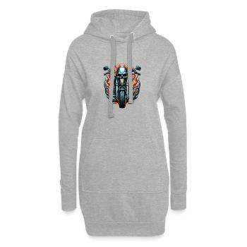 Rock and Roll Always and Forever Rockabilly 2025 - Hoodie-Kleid - Grau meliert - Vorne