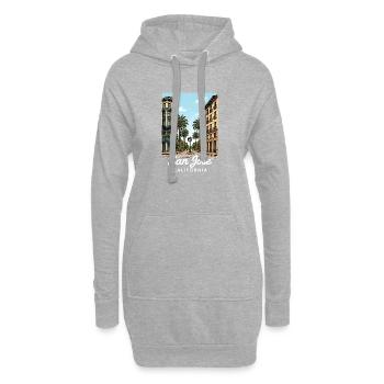 San Jose Kalifornien - Hoodie-Kleid - Grau meliert - Vorne