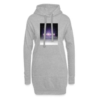 Girl Power Club – Strong. Smart. Unbothered. - Hoodie-Kleid - Grau meliert - Vorne