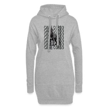 Cane Corso Lover Design - Sweat-shirt à capuche long Femme - gris chiné - Devant