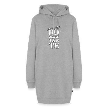 Tante - Sweat-shirt à capuche long Femme - gris chiné - Devant