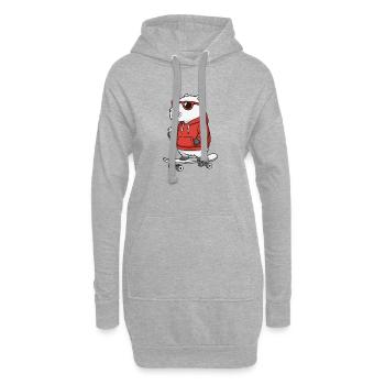 Capybara Lunettes de soleil Skateur rongeur Skateboard - Sweat-shirt à capuche long Femme - gris chiné - Devant