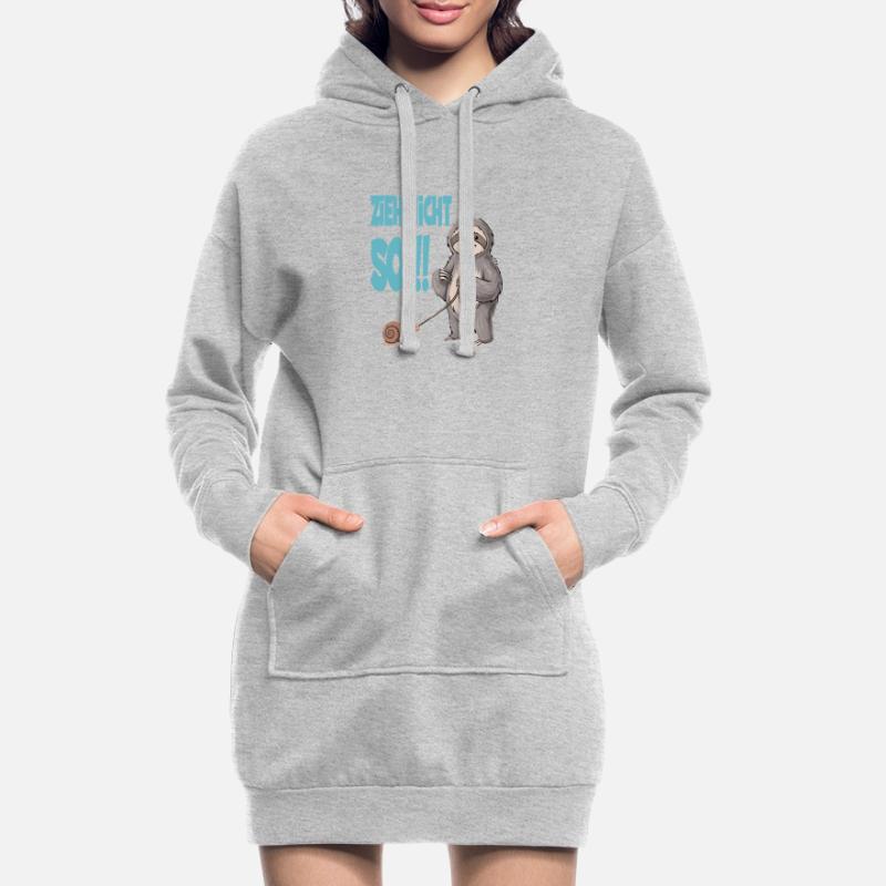 Don't pull so sloth with snail funnier Hoodie Dress