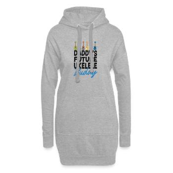 Hawaiian Ukulele Uke Daddy's - Hoodie-Kleid - Grau meliert - Vorne