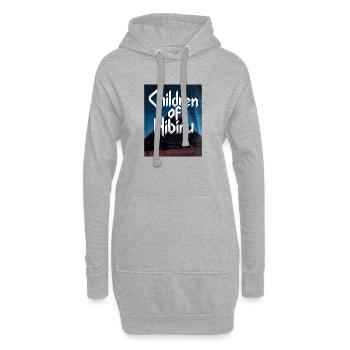 Children of Nibiru - Hoodie-Kleid - Grau meliert - Vorne