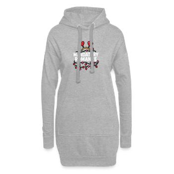 Lecture romantique incontournable : Drôle de Saint-Valentin Ro - Sweat-shirt à capuche long Femme - gris chiné - Devant