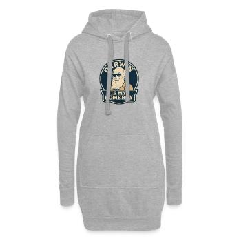 Charles Darwin Geschenk Natürliche - Hoodie-Kleid - Grau meliert - Vorne