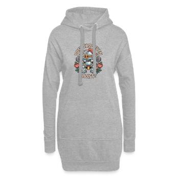 Est-ce que tu fais même un effort de Ritter - Sweat-shirt à capuche long Femme - gris chiné - Devant