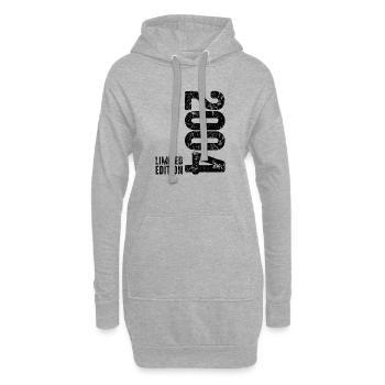22nd Birthday Vintage Gift Vintage 2004 - Hoodie Dress - heather grey - Front