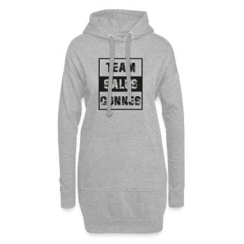 Mrs. Brigittes schmutzige Wichse - Hoodie-Kleid - Grau meliert - Vorne