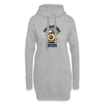 Papacado 2026 Danse de l’avocat Papa de bébé devenir papa - Sweat-shirt à capuche long Femme - gris chiné - Devant