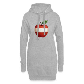 Autriche - Sweat-shirt à capuche long Femme - gris chiné - Devant