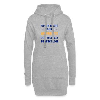 Einen Lehrling verpassen – Perfektion - Hoodie-Kleid - Grau meliert - Vorne