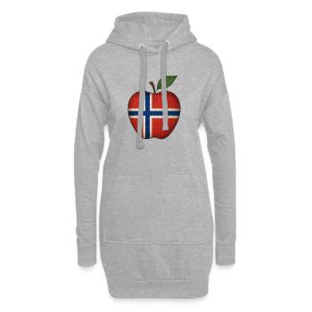 Norwegen - Hoodie-Kleid - Grau meliert - Vorne