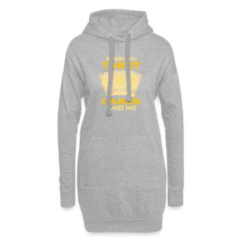 Funny Tarot Cards Quote Mystic Fortune Design - Hoodie-Kleid - Grau meliert - Vorne