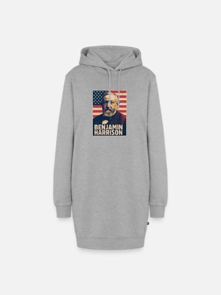 Benjamin Harrison USA - Hoodie-Kleid - Grau meliert