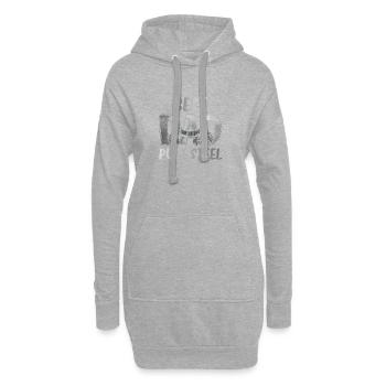 Best Dad Pure Steel - Hoodie-Kleid - Grau meliert - Vorne