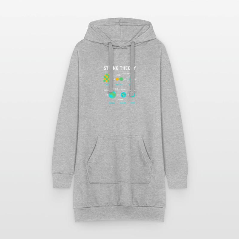 Quantenphysik Quanten Physik Quantensprung Hoodie-Kleid