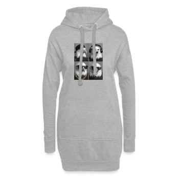Aigle - Sweat-shirt à capuche long Femme - gris chiné - Devant