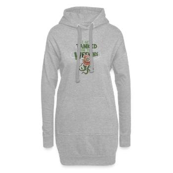 Tauchen Taucher Schnorcheln Sporttaucher - Hoodie-Kleid - Grau meliert - Vorne