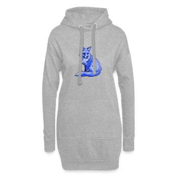 Fuchs Polarfuchs - Hoodie-Kleid - Grau meliert - Vorne