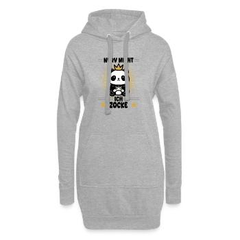 Ne t’énerve pas ! Je joue - Sweat-shirt à capuche long Femme - gris chiné - Devant