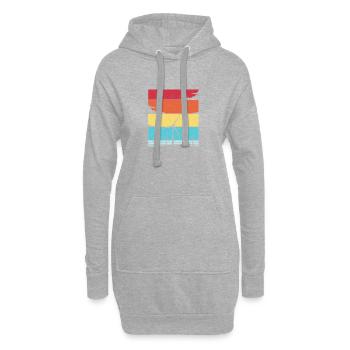 Windenergie Windkraft Windrad - Hoodie-Kleid - Grau meliert - Vorne
