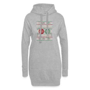 Arrête de fixer mes couilles ! Utilisation inappropriée - Sweat-shirt à capuche long Femme - gris chiné - Devant