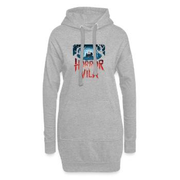  Horror Vila Spukhaus Nächtlicher Wald Gruselige - Hoodie-Kleid - Grau meliert - Vorne