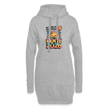 Retraite des pensionnés 2026 Homme & Femme - Sweat-shirt à capuche long Femme - gris chiné - Devant