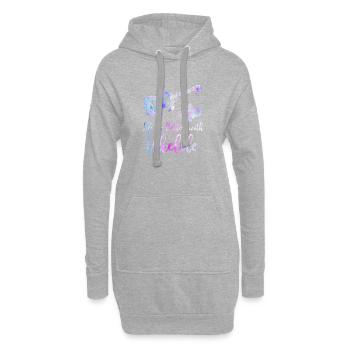 Hawaiian Ukulele Uke Watercolor - Hoodie Dress - heather grey - Front