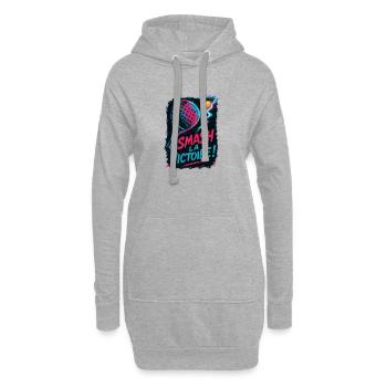 Smash the victory! Padel - Hoodie Dress - heather grey - Front